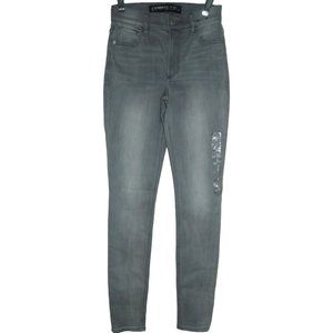 Express Size 0 x 31" Gray High Rise Ultimate Stretch Jean Legging skinny jeans
